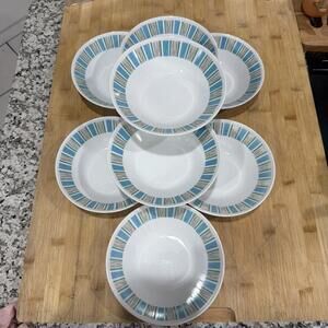 VTG 8 Harmony House Scandia Vintage 6.5” Soup Cereal Bowls Japan Fine China *